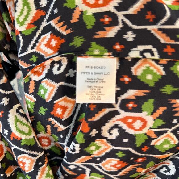 Veronica Beard 100% Silk Ikat Print Sleeveless Blouse โ Size 2 - Picture 6 of 9